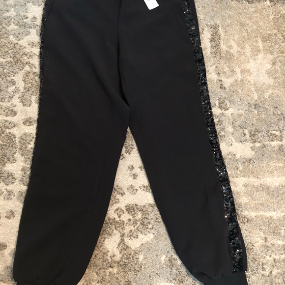 NWT-Express sequin stripe jogger/size small&medium - Picture 4 of 5